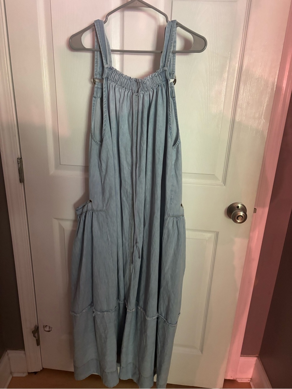 Free People Denim Machu Boho barrel overalls dress - Picture 6 of 8
